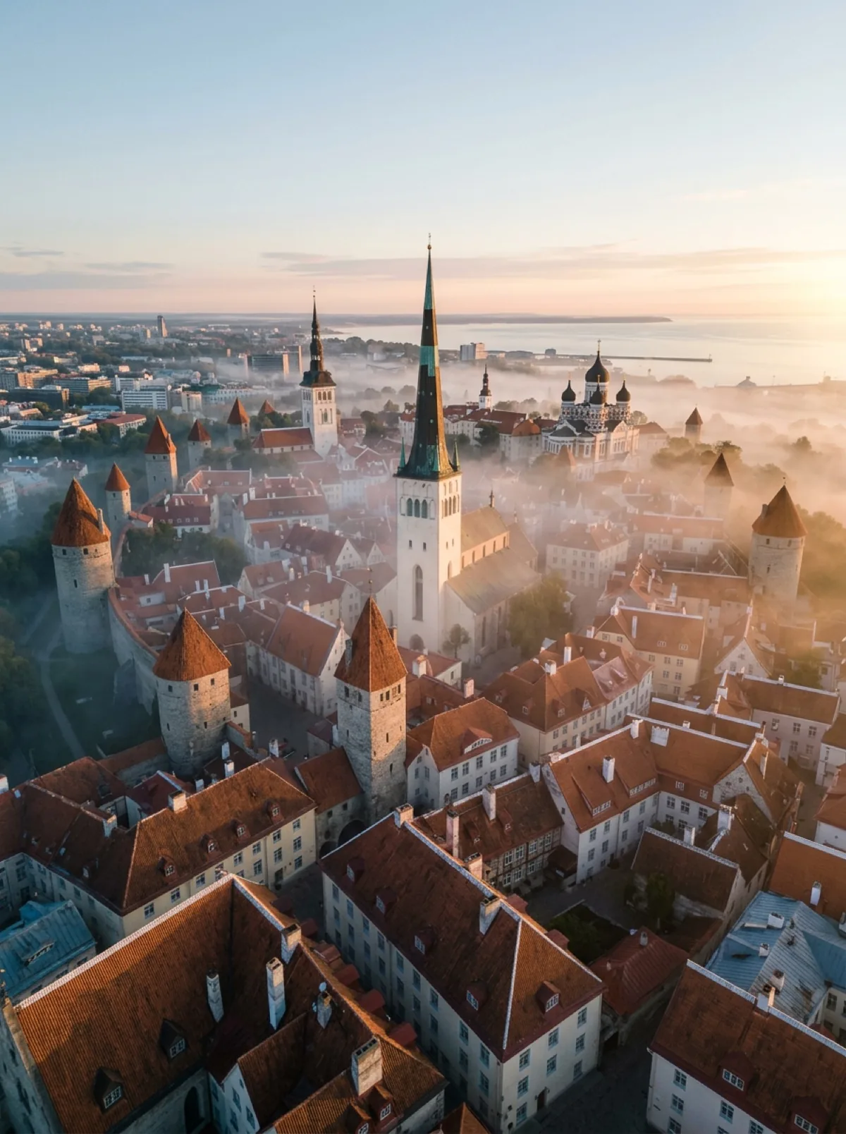 Tallinna vanalinn hommikuudus